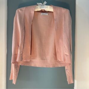 Calvin Klein Women's sweater -Blush Pink Open-Front